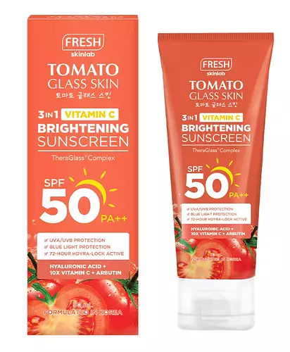 Fresh Skinlab Tomato Glass Skin Serum Sunscreen