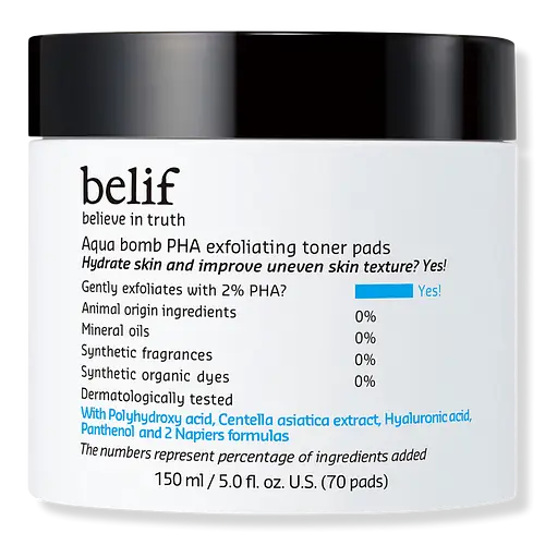 Belif Aqua Bomb PHA Exfoliating Toner Pads