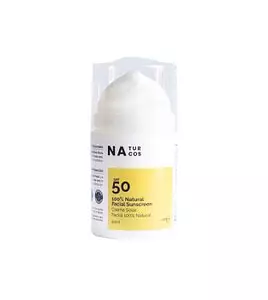 Naturcos 100% Natural Facial Sun Cream SPF 50