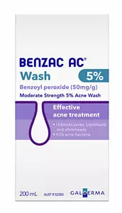 Galderma Benzac AC Moderate Strength 5% Acne Wash