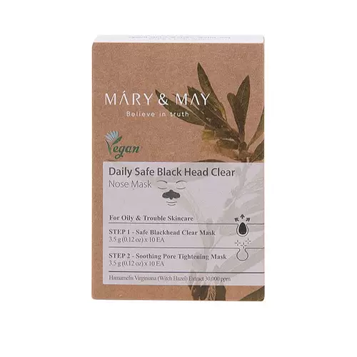 Mary & May Daily Safe Black Head Clear Nose Pack Set
