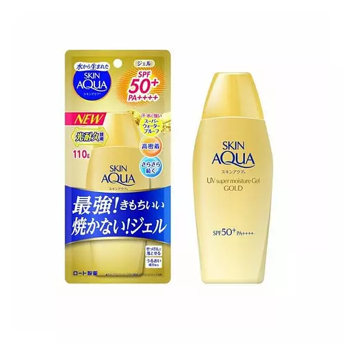 Rohto Mentholatum Skin Aqua UV Super Moisture Gel Gold SPF 50+ PA++++