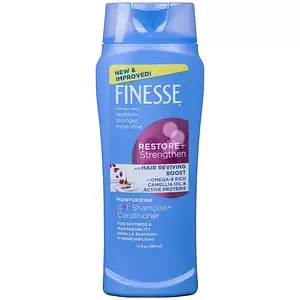 Finesse Restore + Strengthen Moisturizing 2 in 1 Shampoo and Conditioner