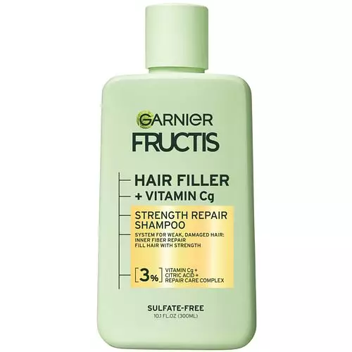 Garnier FRUCTIS Hair Filler + Vitamin Cg Strength Repair Shampoo US