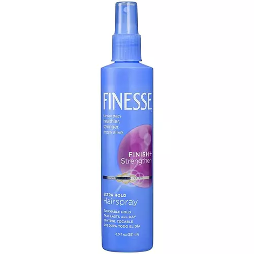 Finesse Finish + Strengthen Extra Hold Hair Spray, Non-Aerosol