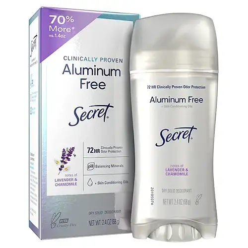Secret Clinically Proven Aluminum Free Deodorant Lavender & Chamomile