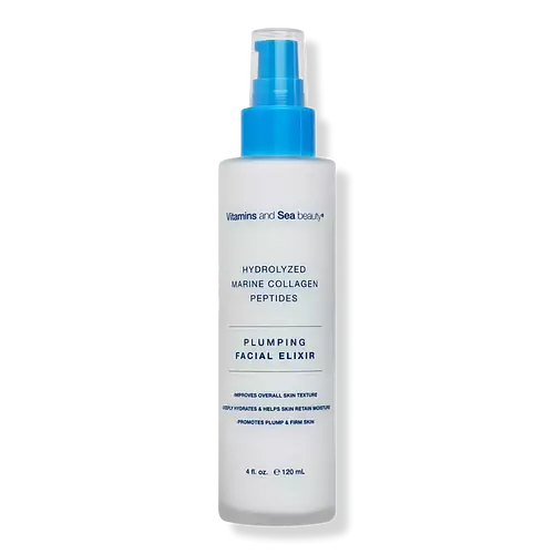 Vitamins and Sea beauty Hydrolyzed Marine Collagen Peptides Plumping Facial Elixir