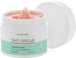 Skinology Skin Rescue Night Facial Cream with Niacinamide & Ichtyol
