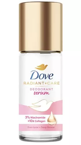 Dove Dove Radiant + Care Deodorant Serum Roll On 3% Niacinamide 10x Collagen
