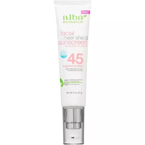 Alba Botanical Facial Sheer Shield Sunscreen SPF 45