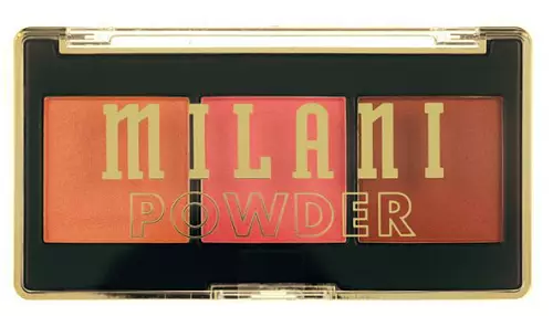 Milani Cheek Kiss Powder Blush Trio 120 Golden Hour Glow