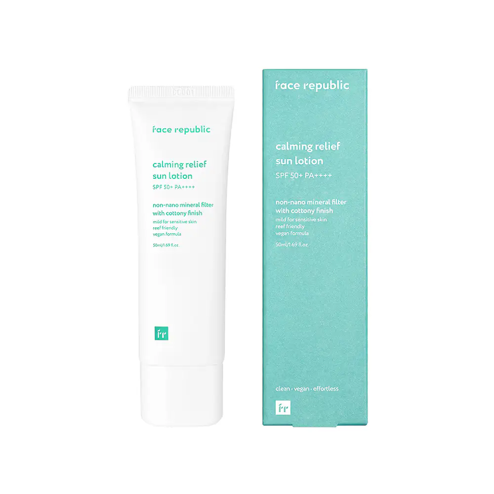Face Republic Calming Relief Sun Lotion SPF 50 PA Ingredients