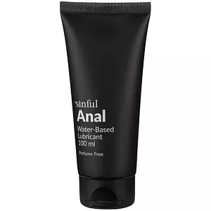 Sinful Anal Water-Based Lubricant Black
