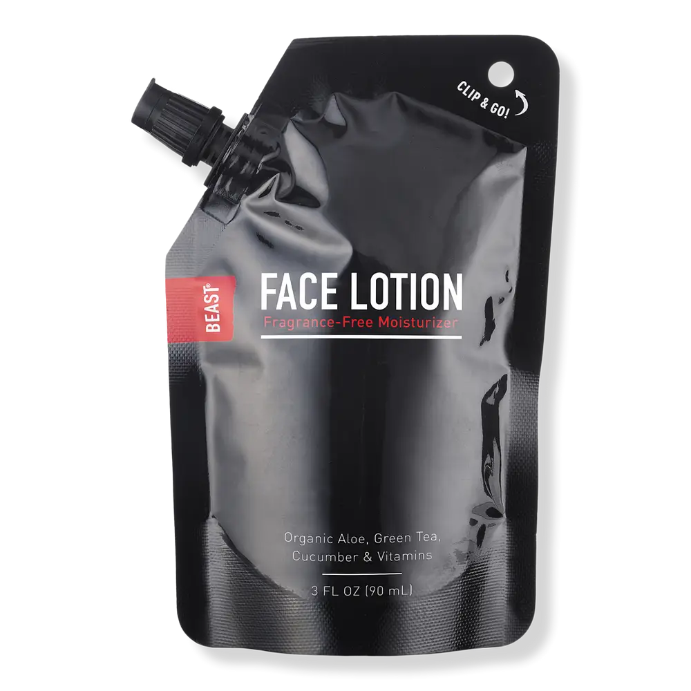 Beast Travel Size Face Lotion Pouch