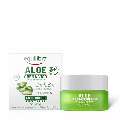 Equilibra Aloe Vera Anti-Wrinkle Face Cream Filling Effect