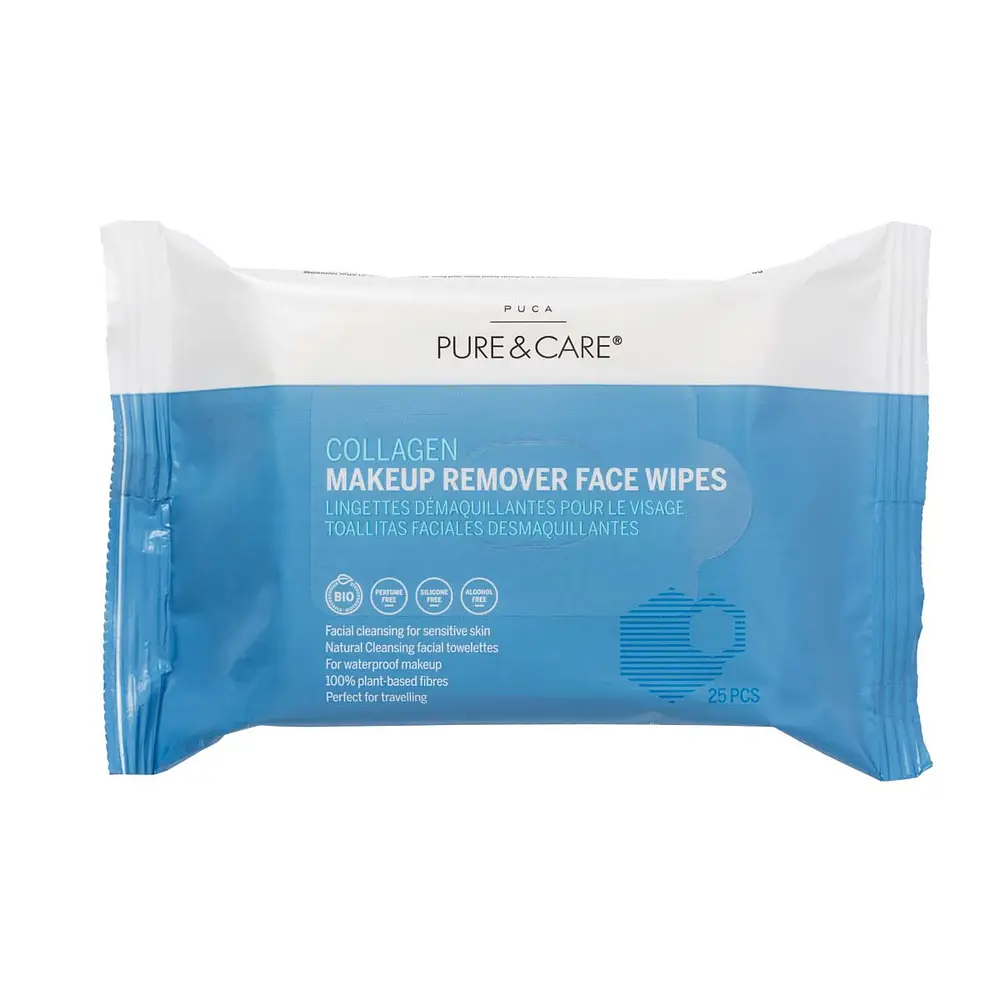 Puca – Pure & Care Collagen Makeup Remover Face Wipes