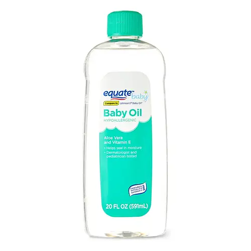 Equate Baby Hypoallergenic Baby Oil Aloe Vera and Vitamin E