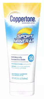 Coppertone Sport Mineral Sunscreen Lotion SPF 50