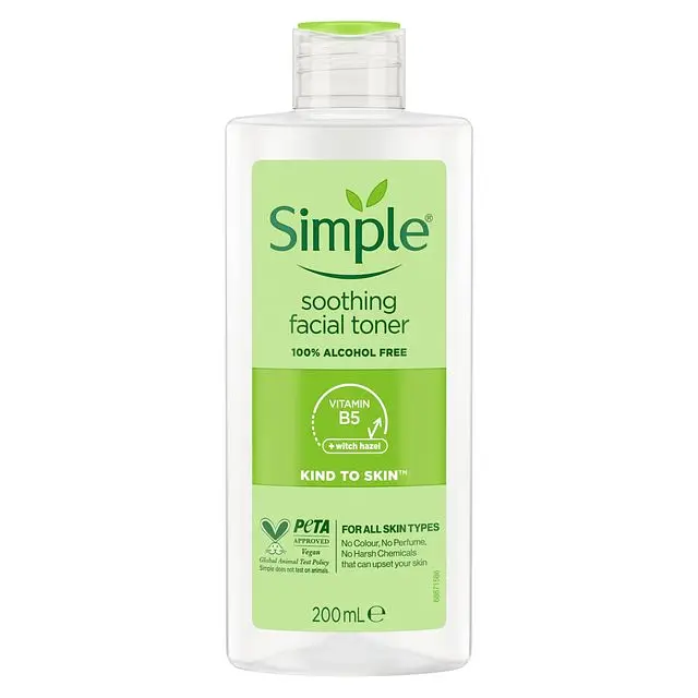 Simple Skincare Kind to Skin Soothing Facial Toner for All Skin Types