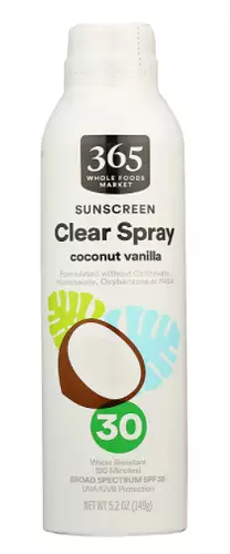 365 Everyday Value Clear Spray Coconut Vanilla Sunscreen SPF 30
