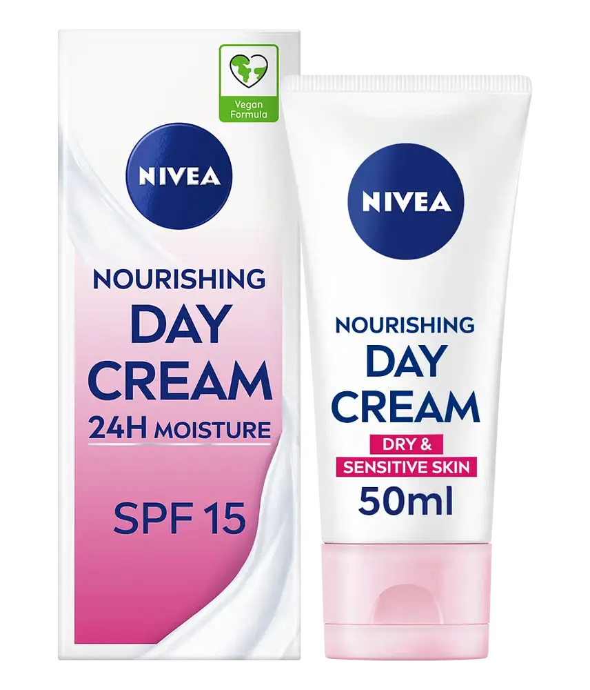 Nivea Nourishing Day Cream Dry & Sensitive Skin SPF 15