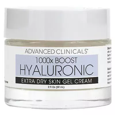 Advanced Clinicals 1000X Boost Hyaluronic Extra Dry Skin Gel Cream