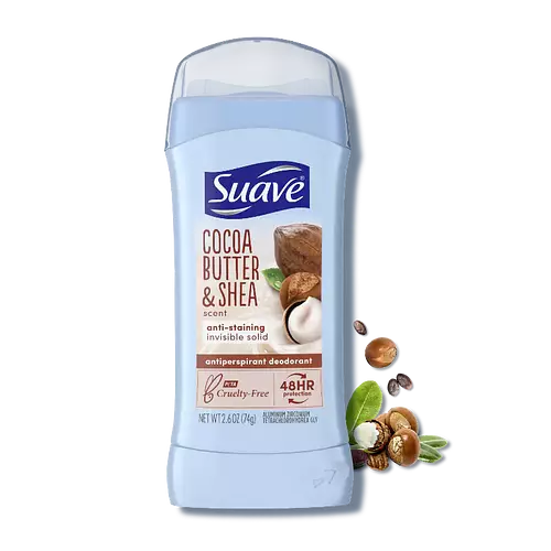 Suave Invisible Solid Antiperspirant Deodorant - Cocoa Butter & Shea