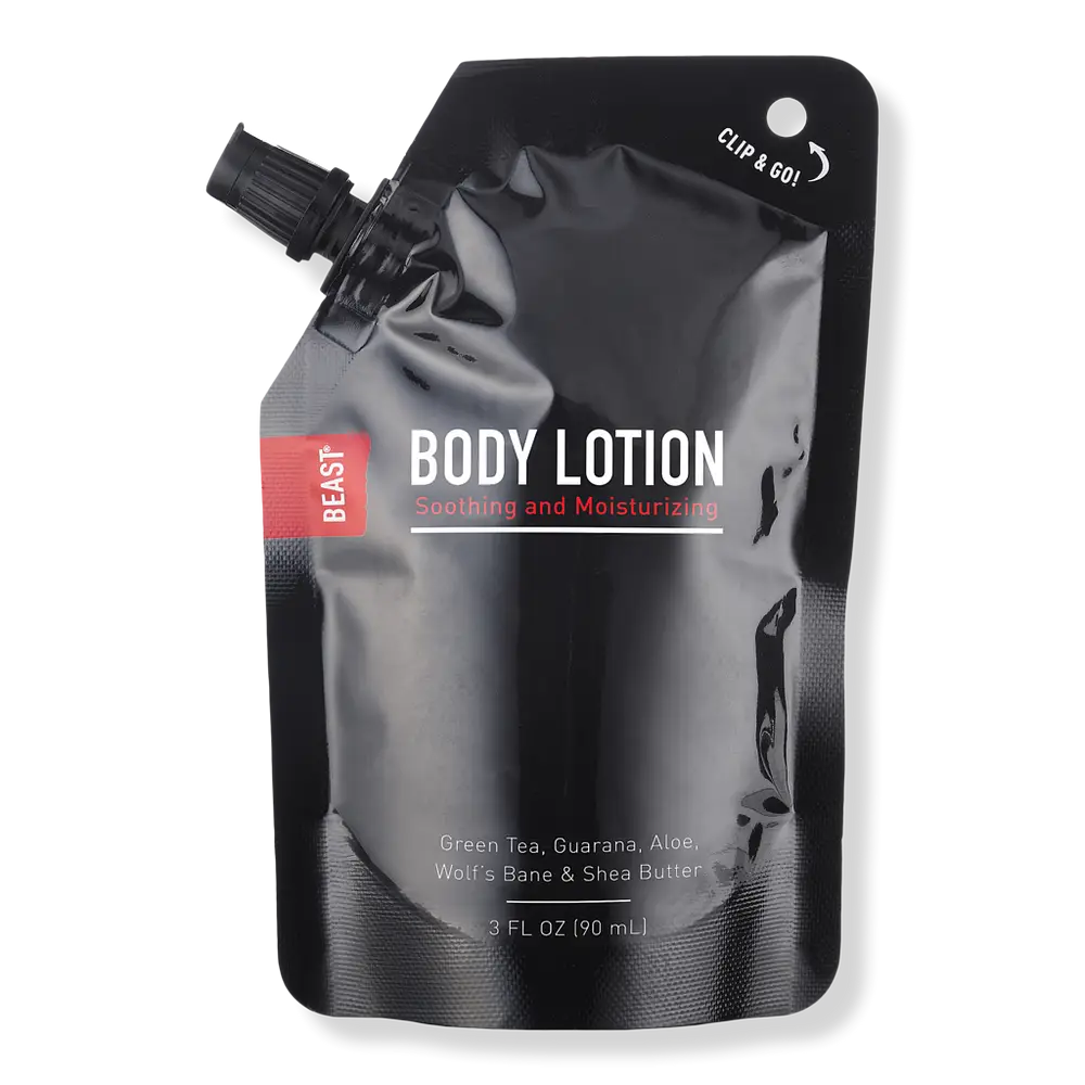 Beast Travel Size Body Lotion Pouch