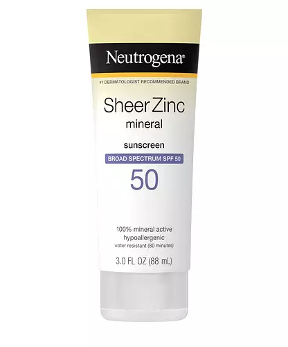 Neutrogena Sheer Zinc Mineral Sunscreen Lotion - SPF 50