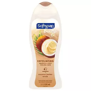Softsoap Exfoliating Body Wash, Coconut Butter Scrub