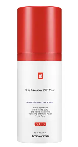 Tosowoong SOS Intensive Red Clinic Ovalicin Skin Clear Toner
