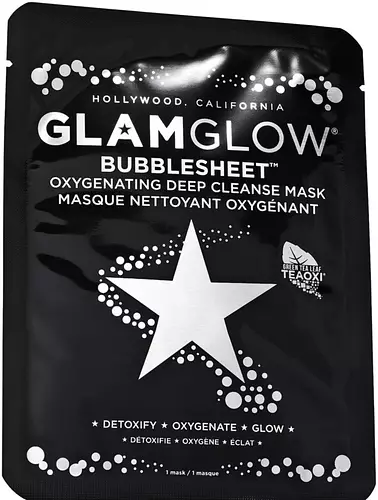 GLAMGLOW Bubblesheet Oxygenating Deep Cleanse Face Sheet Mask