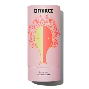 Amika Pink Signature Print Shower Cap