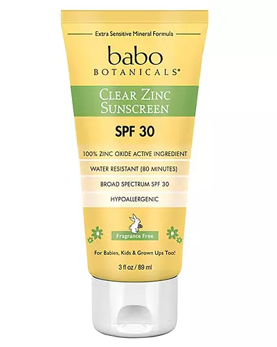 babo botanicals Clear Zinc Sunscreen Lotion Spf 30 - Fragrance Free