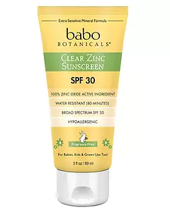 babo botanicals Clear Zinc Sunscreen Lotion Spf 30 - Fragrance Free