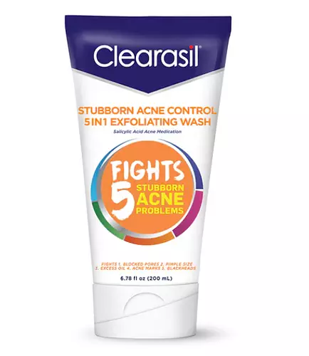 Clearasil Stubborn Acne Exfoliating Acne Face Wash