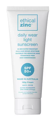 Ethical Zinc Daily Wear Light Sunscreen SPF 50+