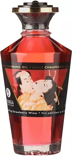 Shunga Warming Oil Sparkling Strawberry Wine