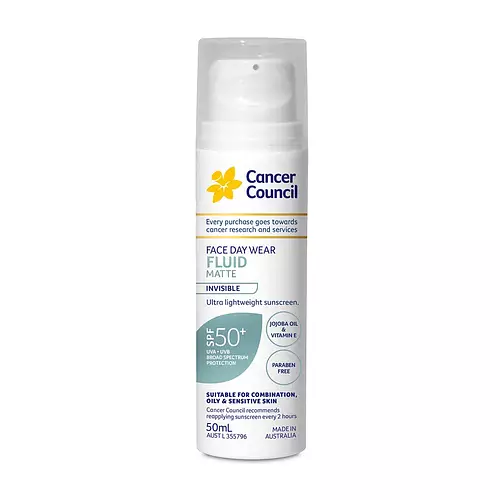 Cancer Council Face Daywear Fluid Invisible SPF50+