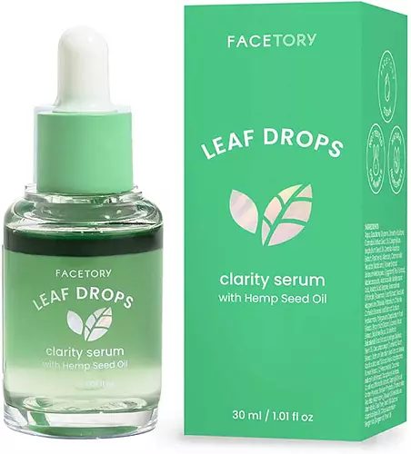Facetory Leaf Drops Clarity Serum with Hemp Seed Oil