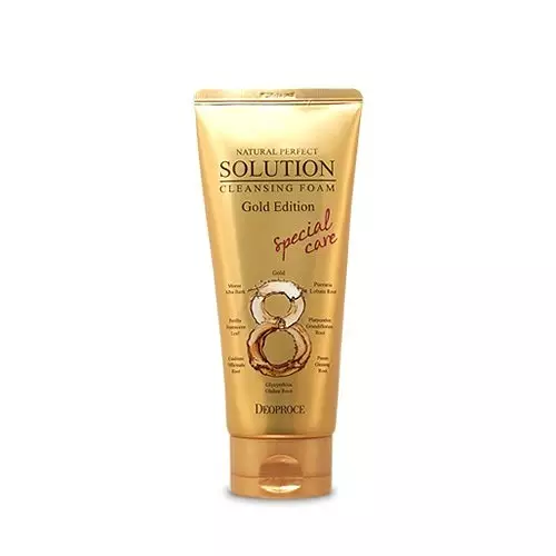 Deoproce Natural Perfect Solution Cleansing Foam Gold Edition