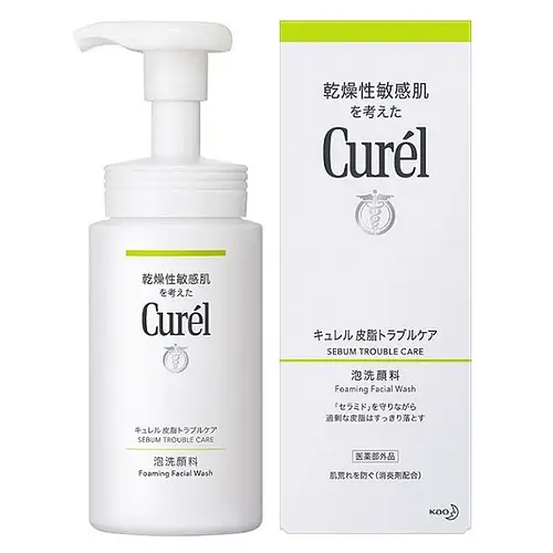 Curel Sebum Trouble Care Foaming Facial Wash