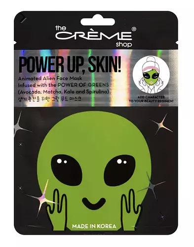 The Creme Shop Power Up, Skin! Animated Alien Face Mask - Power of Greens
