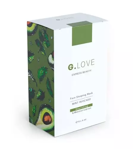 G.LOVE Night Face Mask Mint Avocado