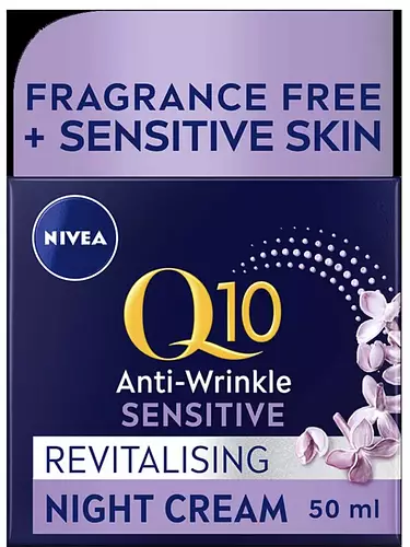 Nivea Q10 Power Anti-Wrinkle Sensitive Face Night Cream Moisturiser