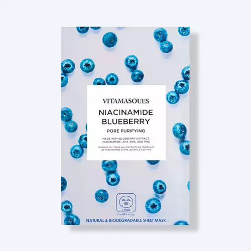 Vitamasques Niacinamide Blueberry, Pore Purifying