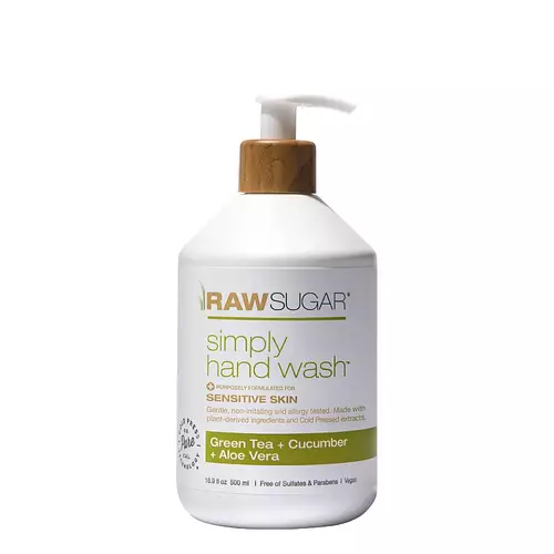 Raw Sugar Simply Hand Wash Sensitive Skin Green Tea + Cucumber + Aloe