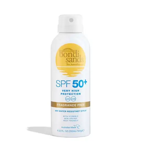 bondi sands SPF50+ Fragrance Free Sunscreen Spray Aerosol Mist