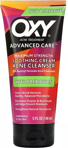 Oxy Soothing Cream Acne Cleanser with Prebiotics