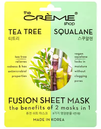 The Creme Shop Tea Tree & Squalane Fusion Sheet Mask